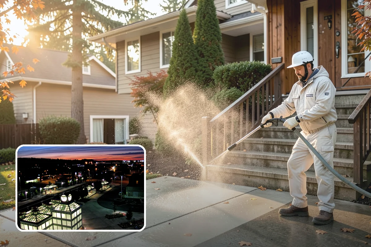 Patio Stain Removal in Auburn, King County, WA - Removes grease, rust, tannin, and organic stains