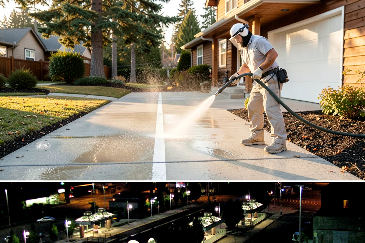 Patio Stain Removal in Auburn, King County, WA - Patio stain removal works best in dry weather so treatments dwell without rain dilution.