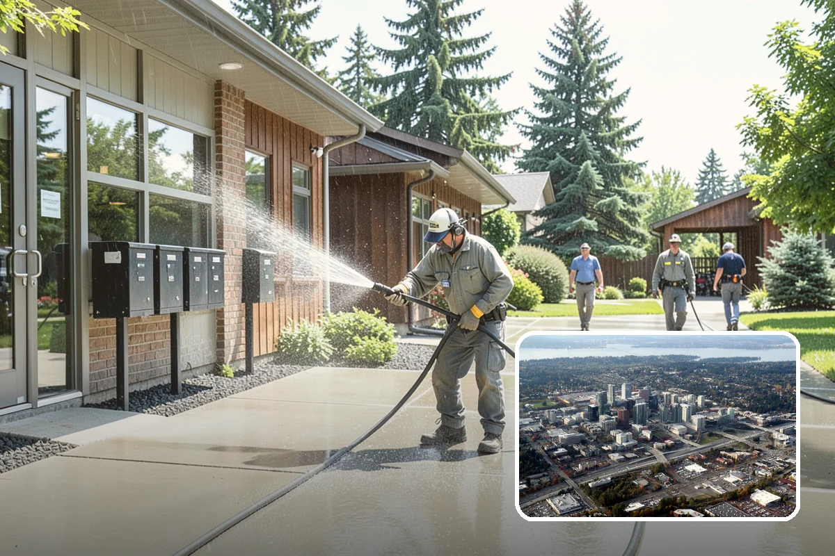 Patio Stain Removal in Bellevue, King County, WA - Removes grease, rust, tannin, and organic stains