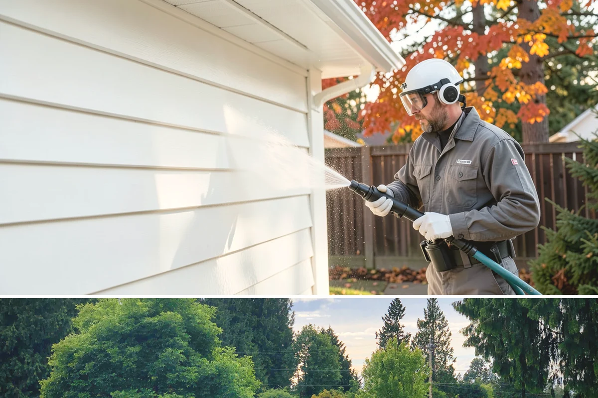 Patio Stain Removal in Bonney Lake, Pierce County, WA - Patio stain removal works best in dry weather so treatments dwell without rain dilution.