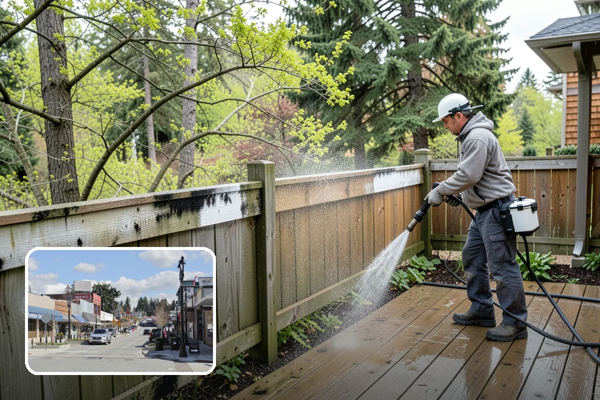 Patio Stain Removal in Bothell, King County, WA - Removes grease, rust, tannin, and organic stains