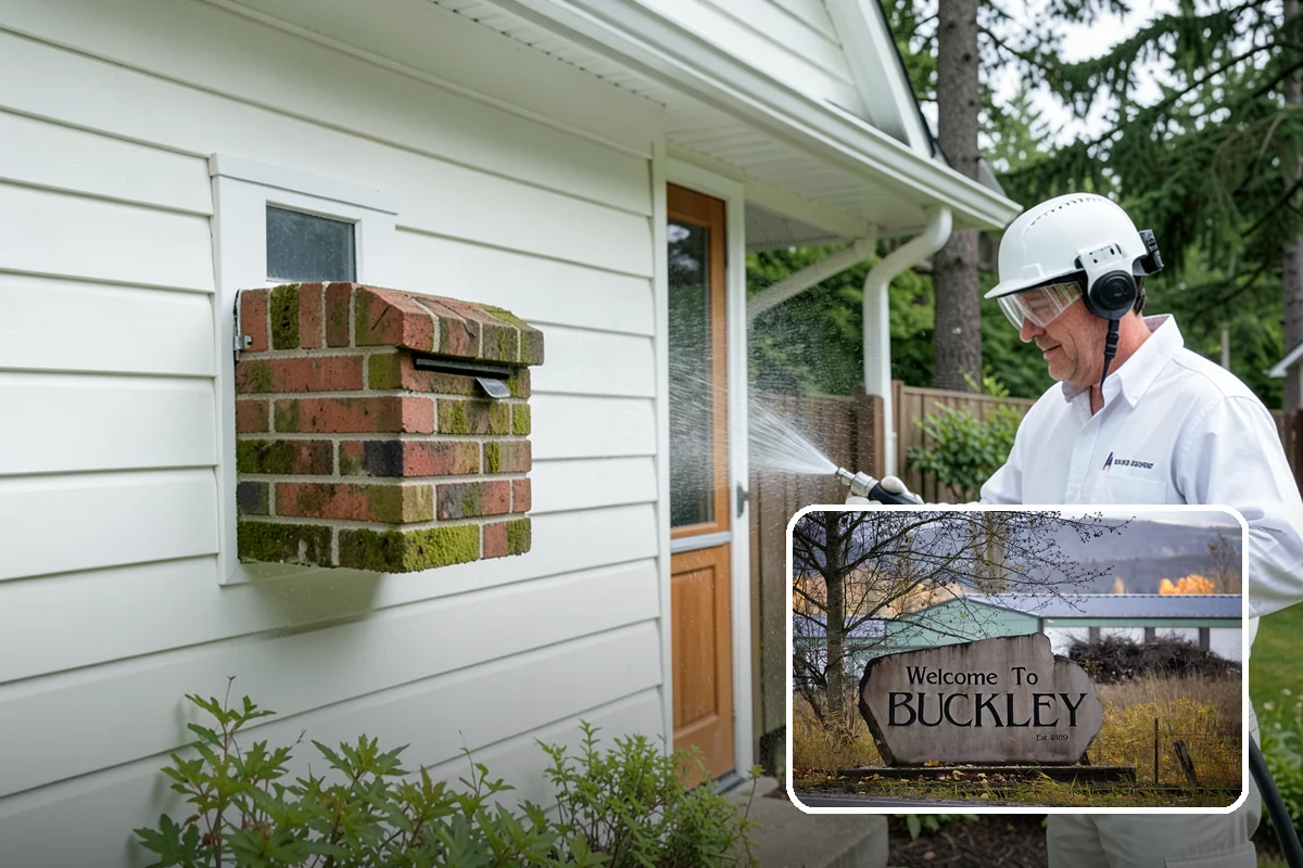 Patio Stain Removal in Buckley, Pierce County, WA - Removes grease, rust, tannin, and organic stains