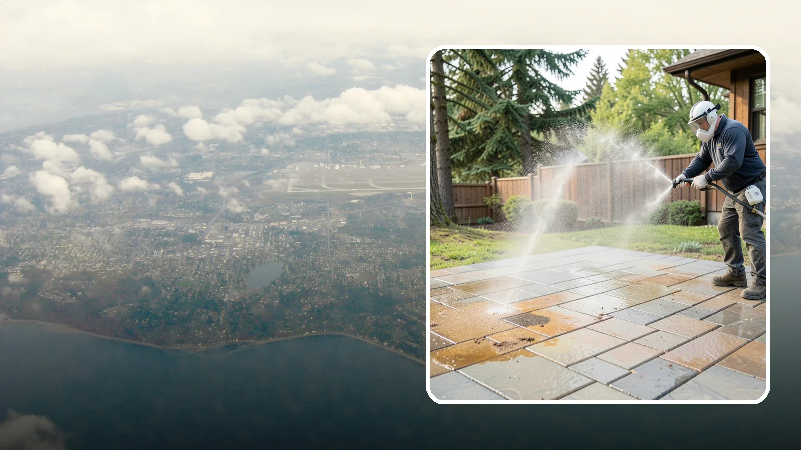 Patio Stain Removal in Burien, King County, WA - Target and lift stubborn patio stains from grease, rust, tannin, and organic buildup.