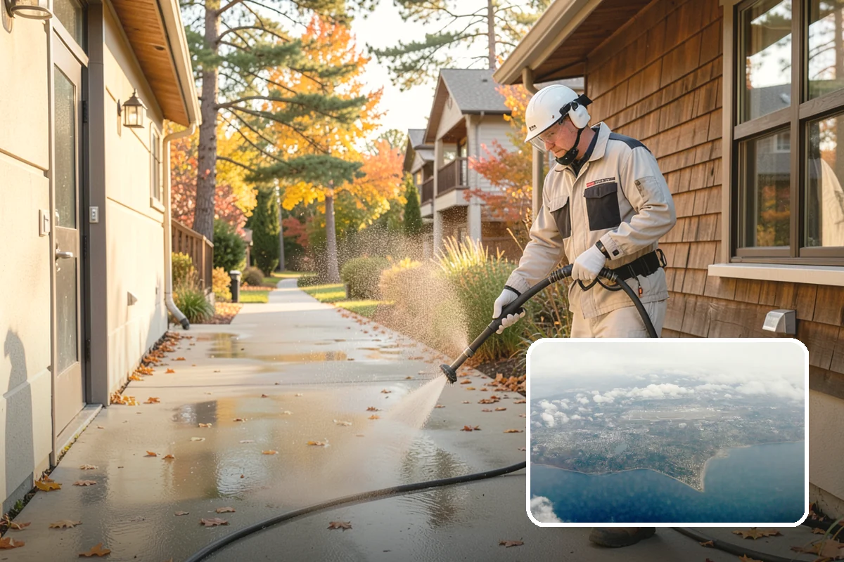 Patio Stain Removal in Burien, King County, WA - Removes grease, rust, tannin, and organic stains