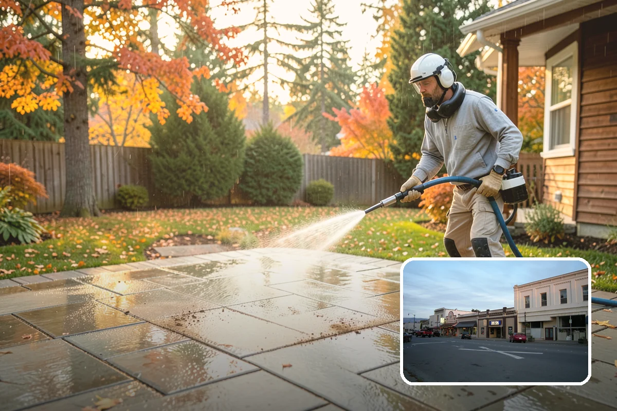 Patio Stain Removal in Burlington, Skagit County, WA - Removes grease, rust, tannin, and organic stains