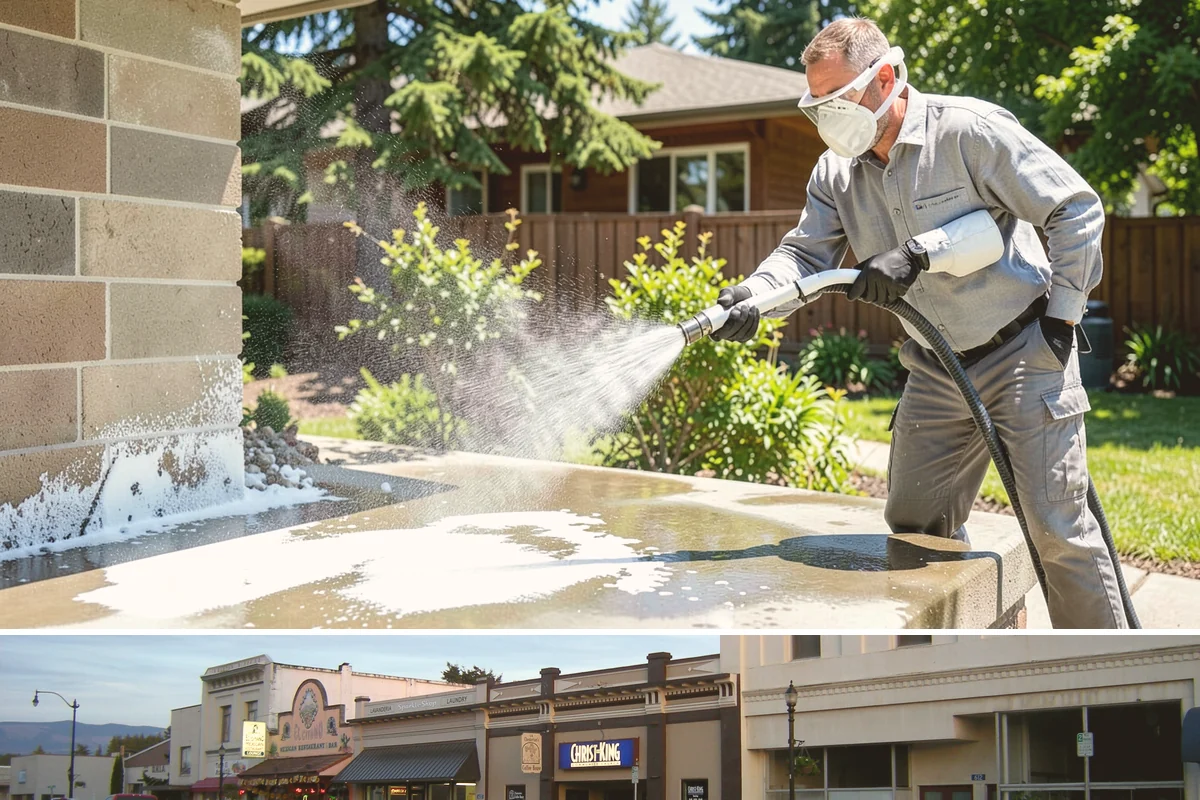 Patio Stain Removal in Burlington, Skagit County, WA - Patio stain removal works best in dry weather so treatments dwell without rain dilution.