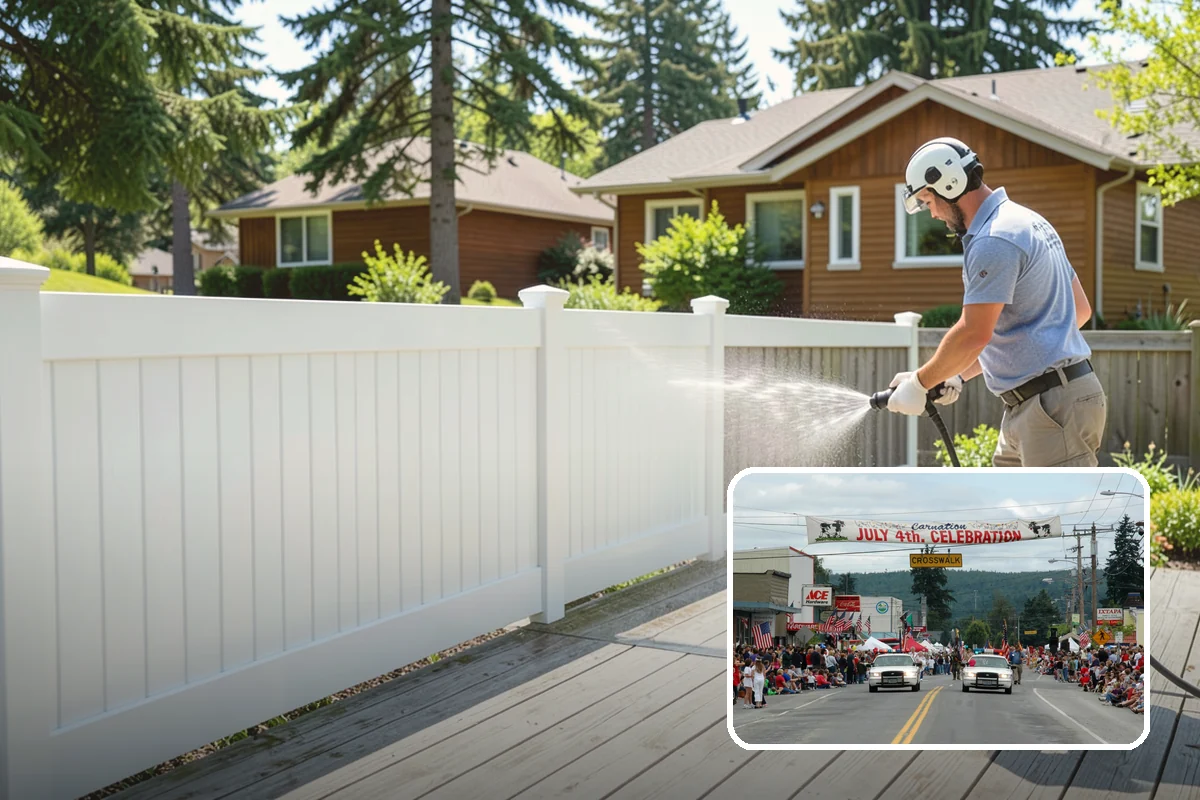 Patio Stain Removal in Carnation, King County, WA - Removes grease, rust, tannin, and organic stains
