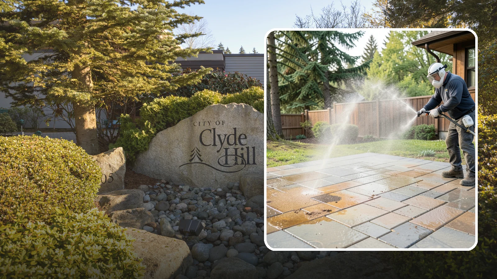 Patio Stain Removal in Clyde Hill, King County, WA - Target and lift stubborn patio stains from grease, rust, tannin, and organic buildup.