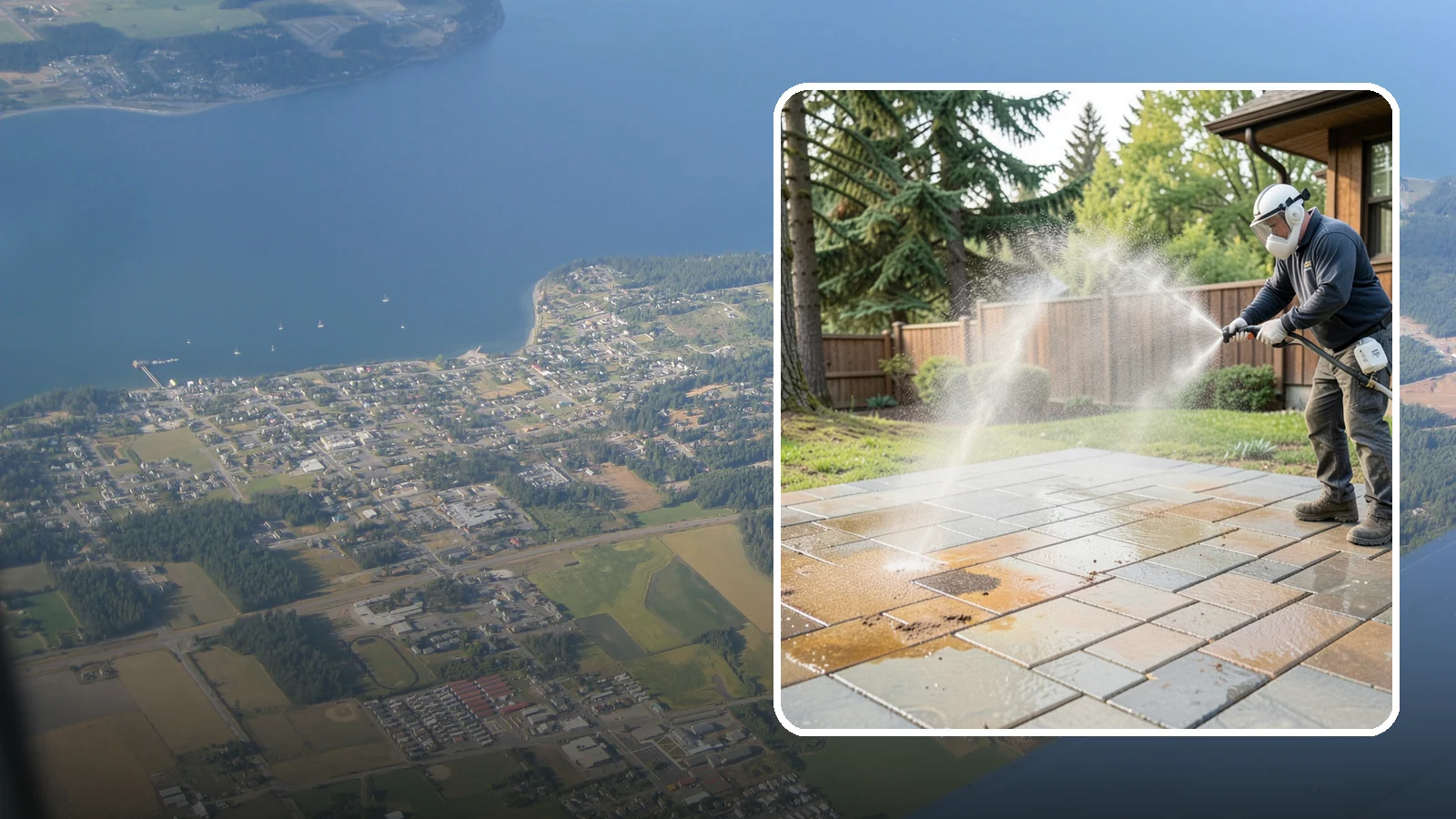 Patio Stain Removal in Coupeville, Island County, WA - Target and lift stubborn patio stains from grease, rust, tannin, and organic buildup.