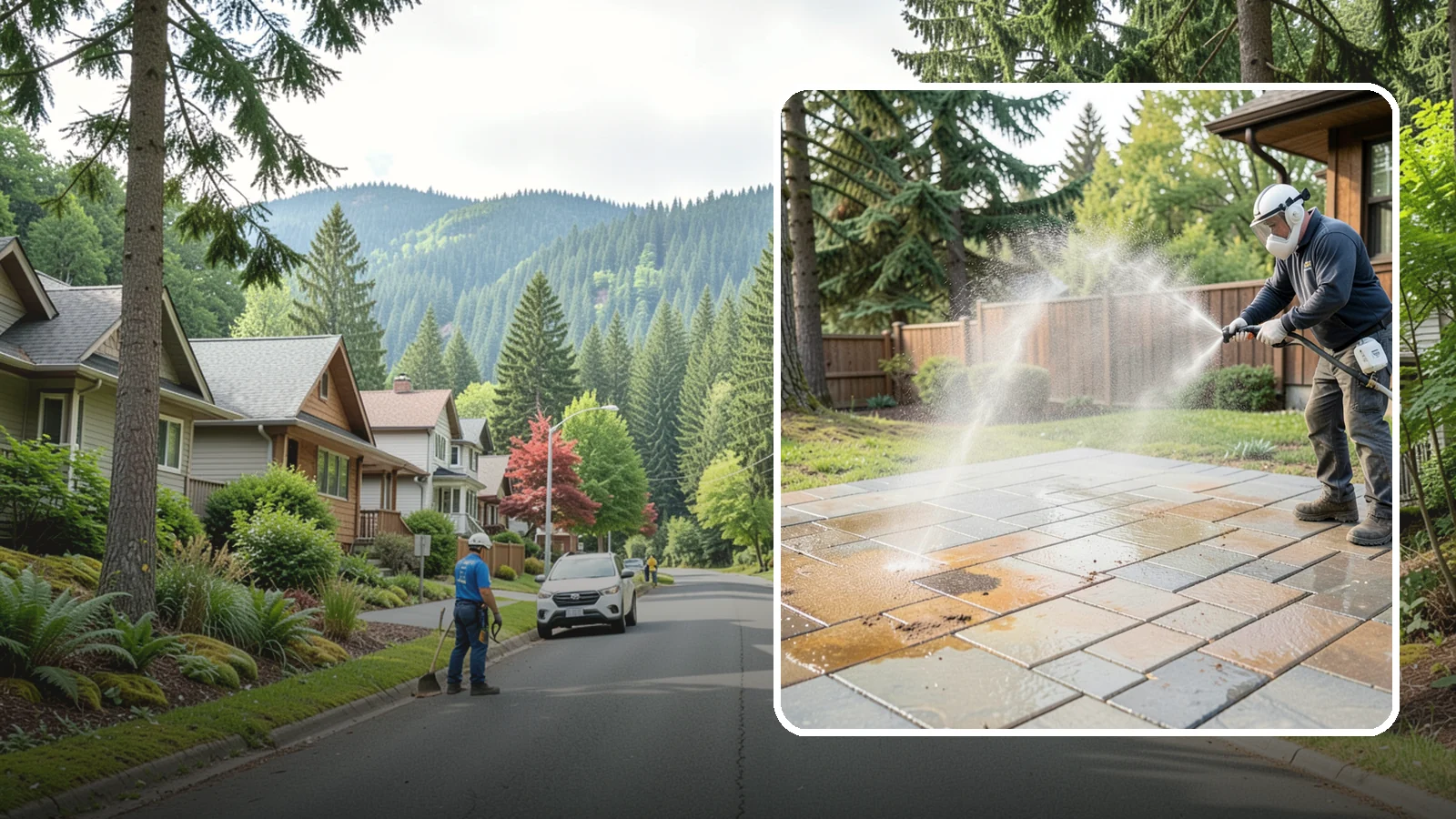 Patio Stain Removal in Darrington, Snohomish County, WA - Target and lift stubborn patio stains from grease, rust, tannin, and organic buildup.