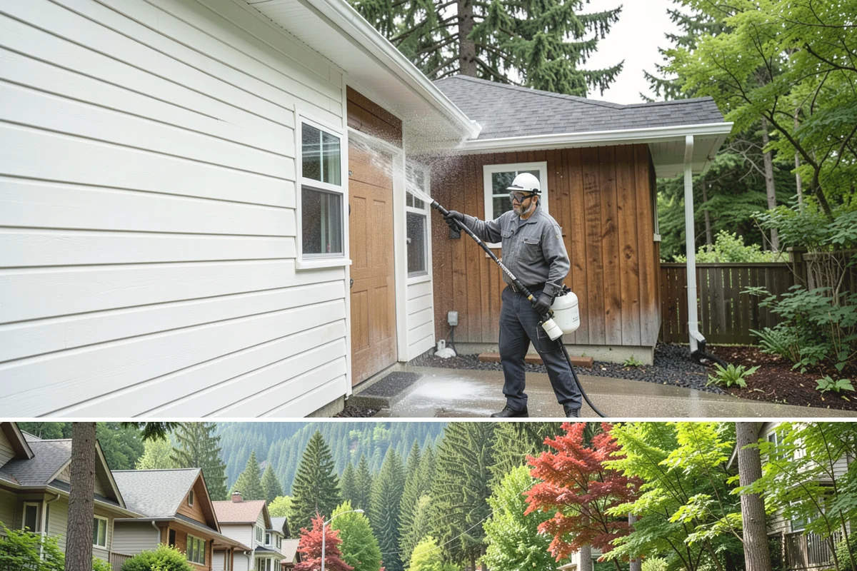 Patio Stain Removal in Darrington, Snohomish County, WA - Patio stain removal works best in dry weather so treatments dwell without rain dilution.