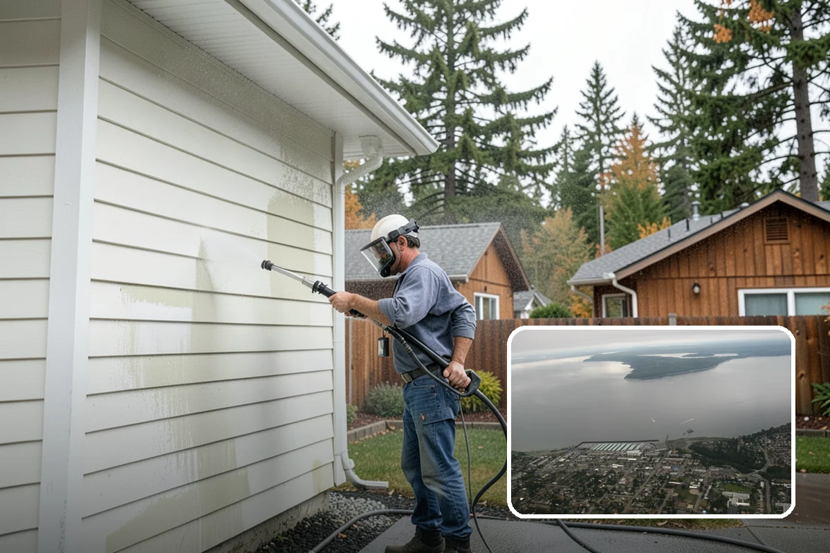 Patio Stain Removal in Des Moines, King County, WA - Removes grease, rust, tannin, and organic stains