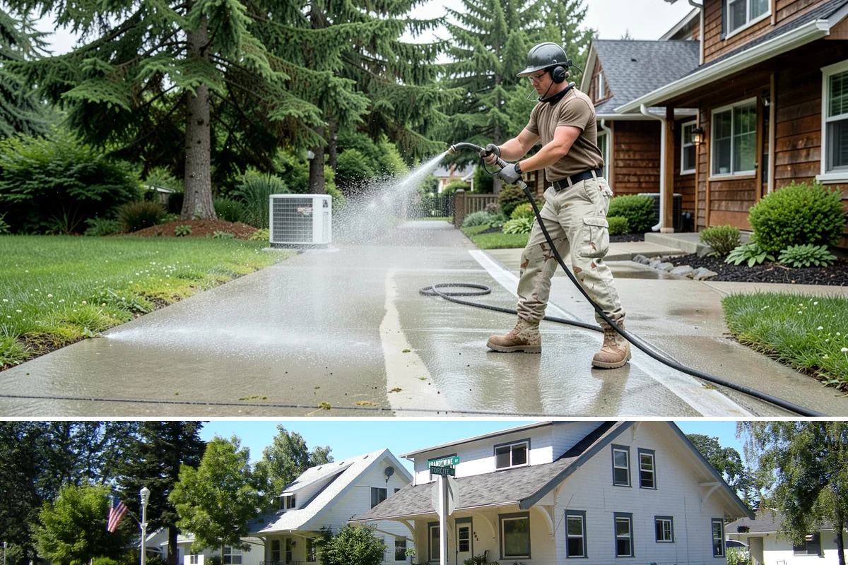 Patio Stain Removal in DuPont, Pierce County, WA - Patio stain removal works best in dry weather so treatments dwell without rain dilution.