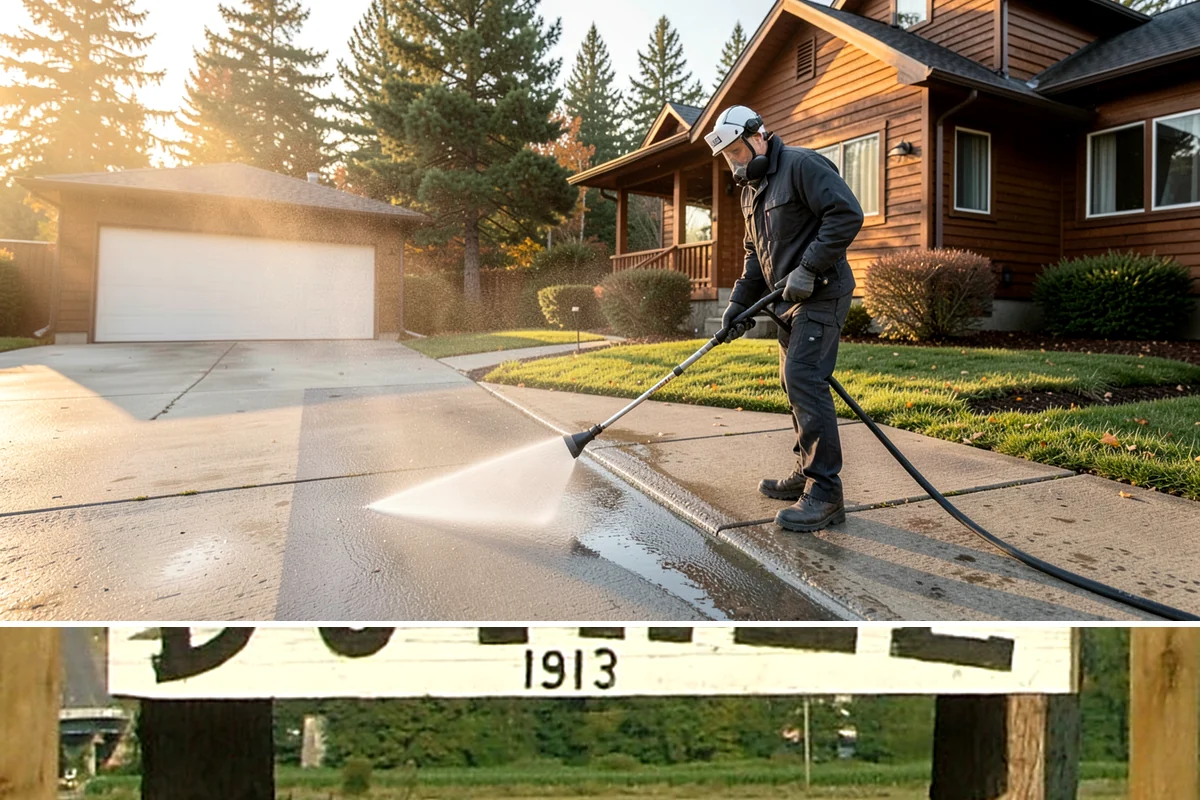 Patio Stain Removal in Duvall, King County, WA - Patio stain removal works best in dry weather so treatments dwell without rain dilution.