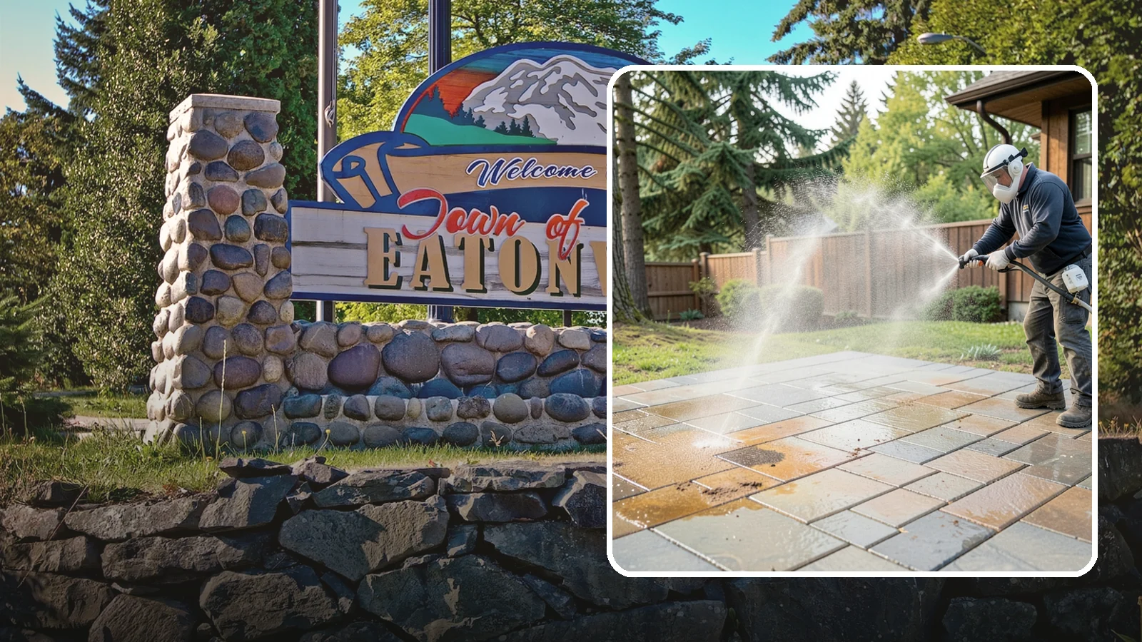 Patio Stain Removal in Eatonville, Pierce County, WA - Target and lift stubborn patio stains from grease, rust, tannin, and organic buildup.