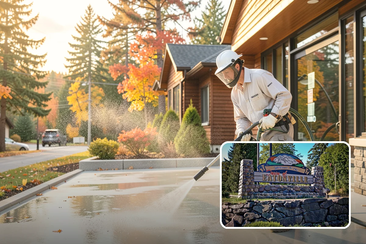 Patio Stain Removal in Eatonville, Pierce County, WA - Removes grease, rust, tannin, and organic stains