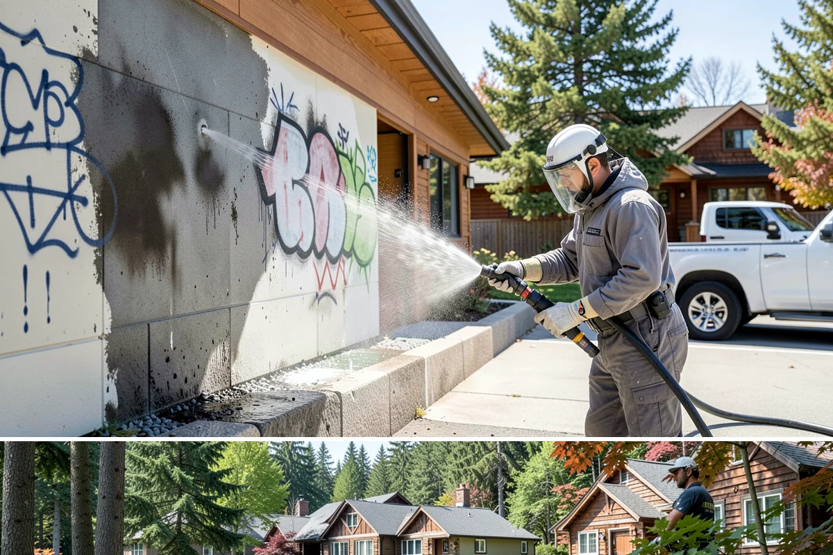 Patio Stain Removal in Edgewood, Pierce County, WA - Patio stain removal works best in dry weather so treatments dwell without rain dilution.