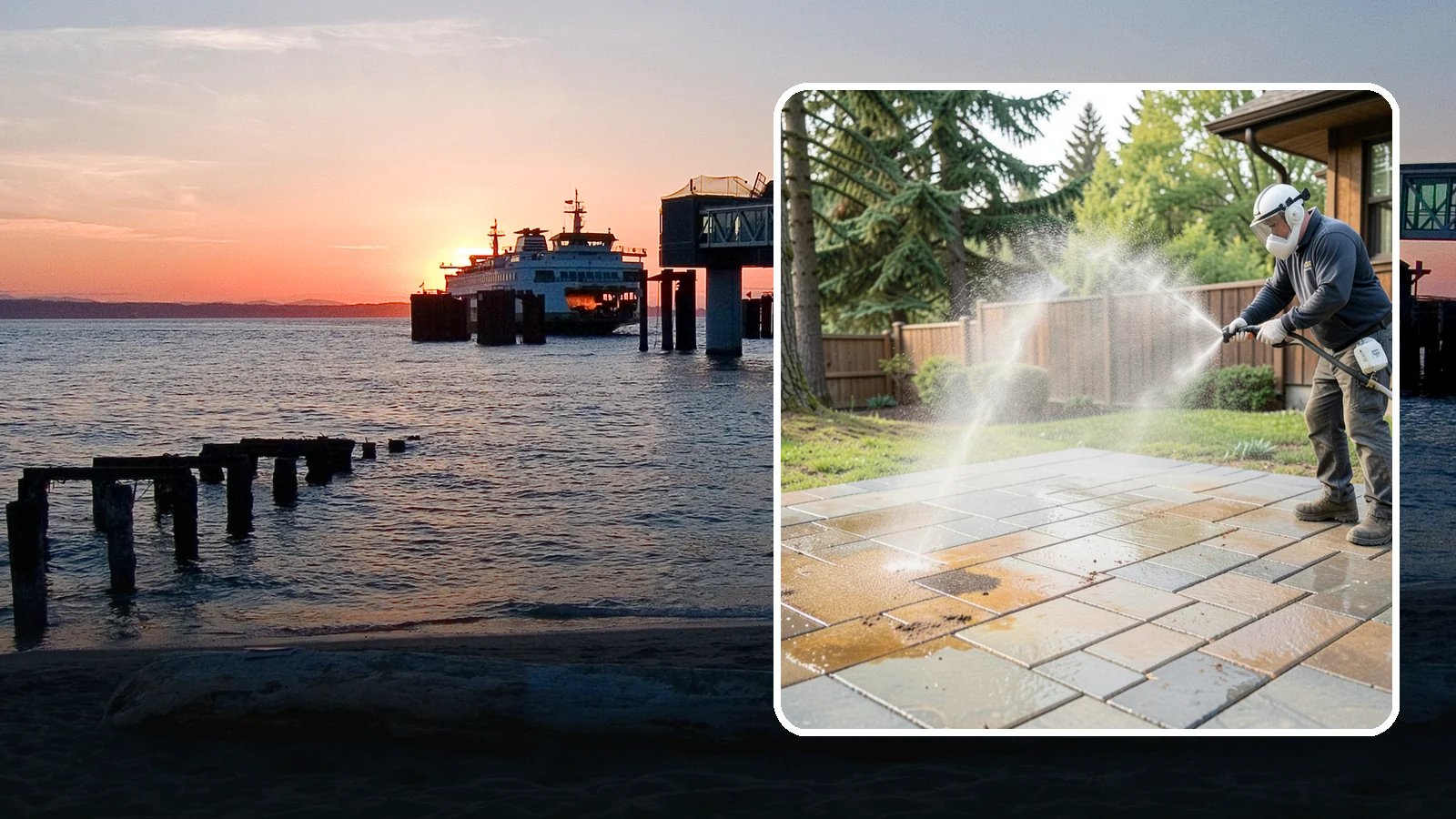 Patio Stain Removal in Edmonds, Snohomish County, WA - Target and lift stubborn patio stains from grease, rust, tannin, and organic buildup.