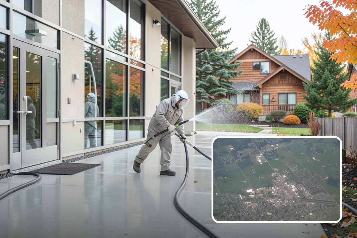 Patio Stain Removal in Enumclaw, King County, WA - Removes grease, rust, tannin, and organic stains