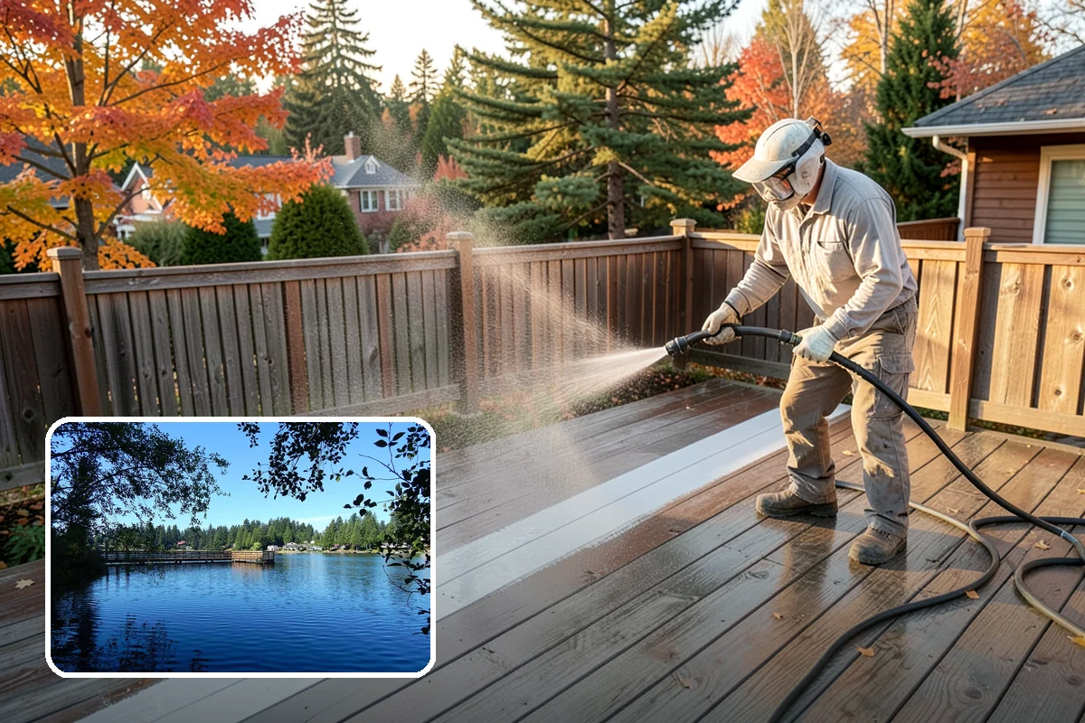 Patio Stain Removal in Federal Way, King County, WA - Removes grease, rust, tannin, and organic stains