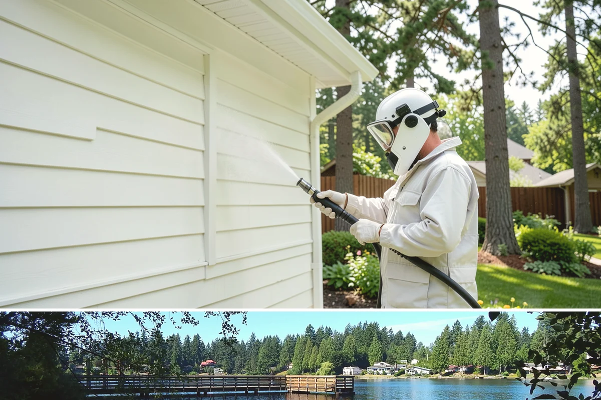 Patio Stain Removal in Federal Way, King County, WA - Patio stain removal works best in dry weather so treatments dwell without rain dilution.