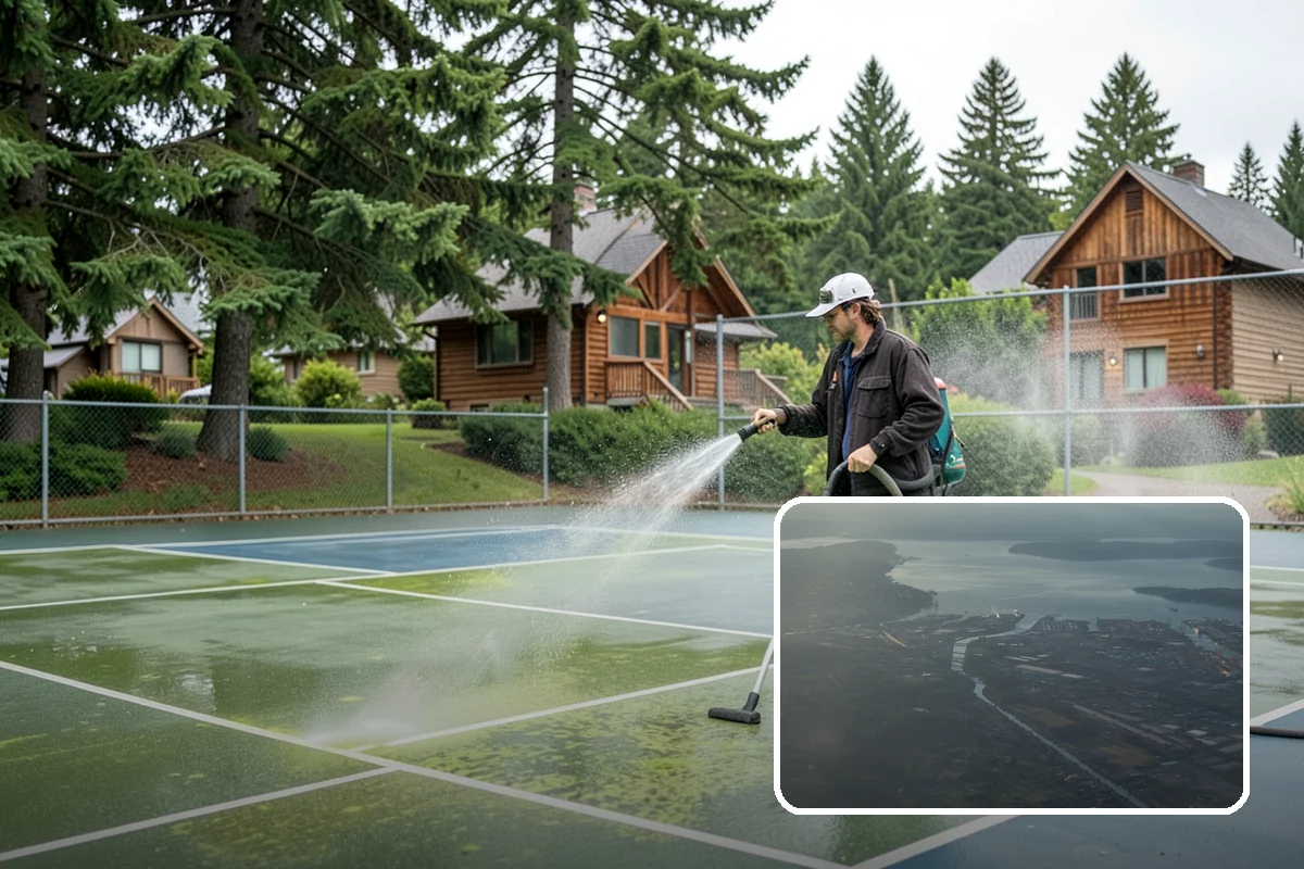 Patio Stain Removal in Fife, Pierce County, WA - Removes grease, rust, tannin, and organic stains