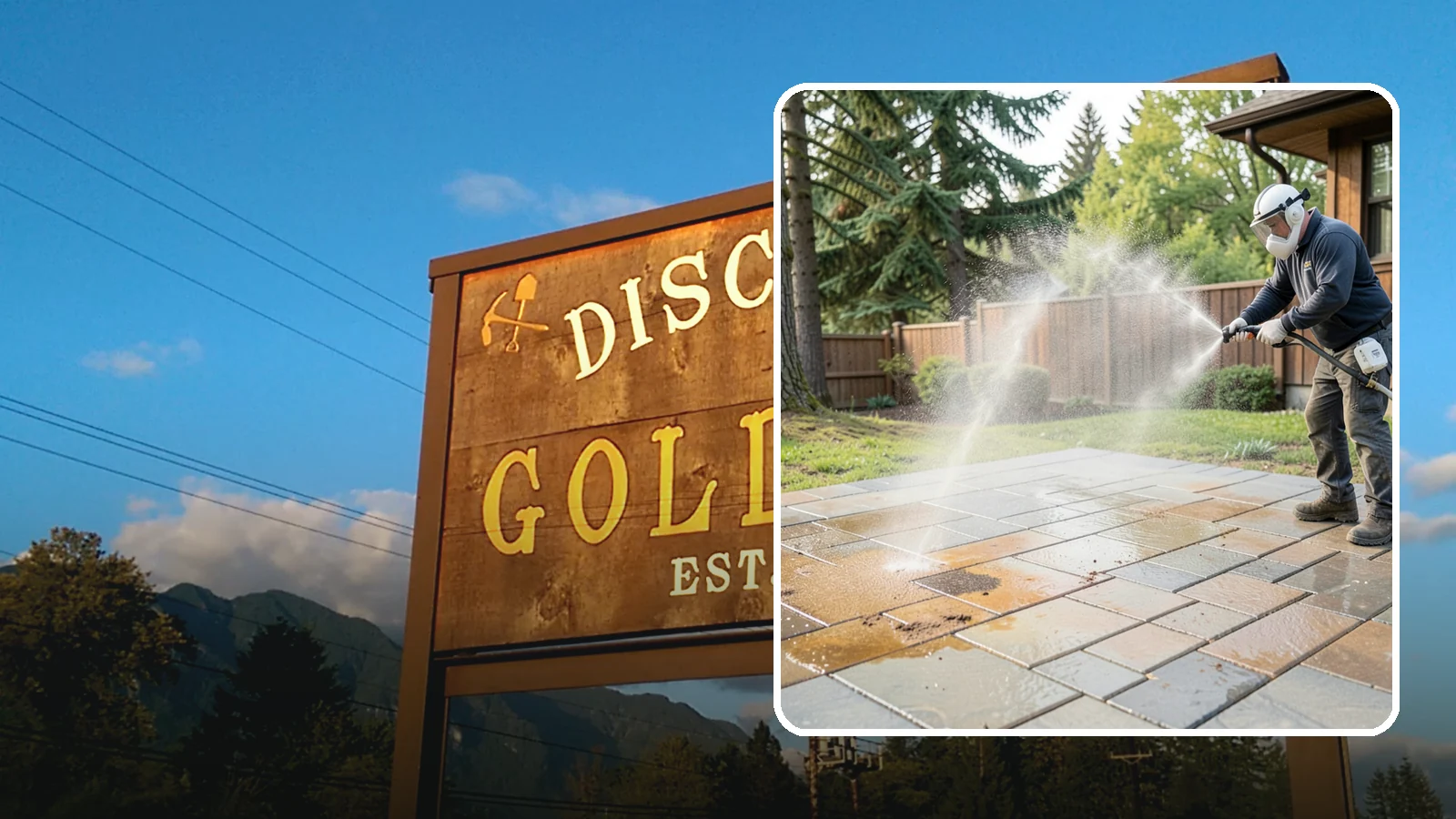 Patio Stain Removal in Gold Bar, Snohomish County, WA - Target and lift stubborn patio stains from grease, rust, tannin, and organic buildup.