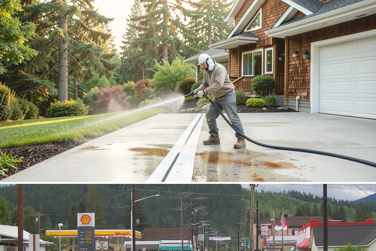 Patio Stain Removal in Granite Falls, Snohomish County, WA - Patio stain removal works best in dry weather so treatments dwell without rain dilution.