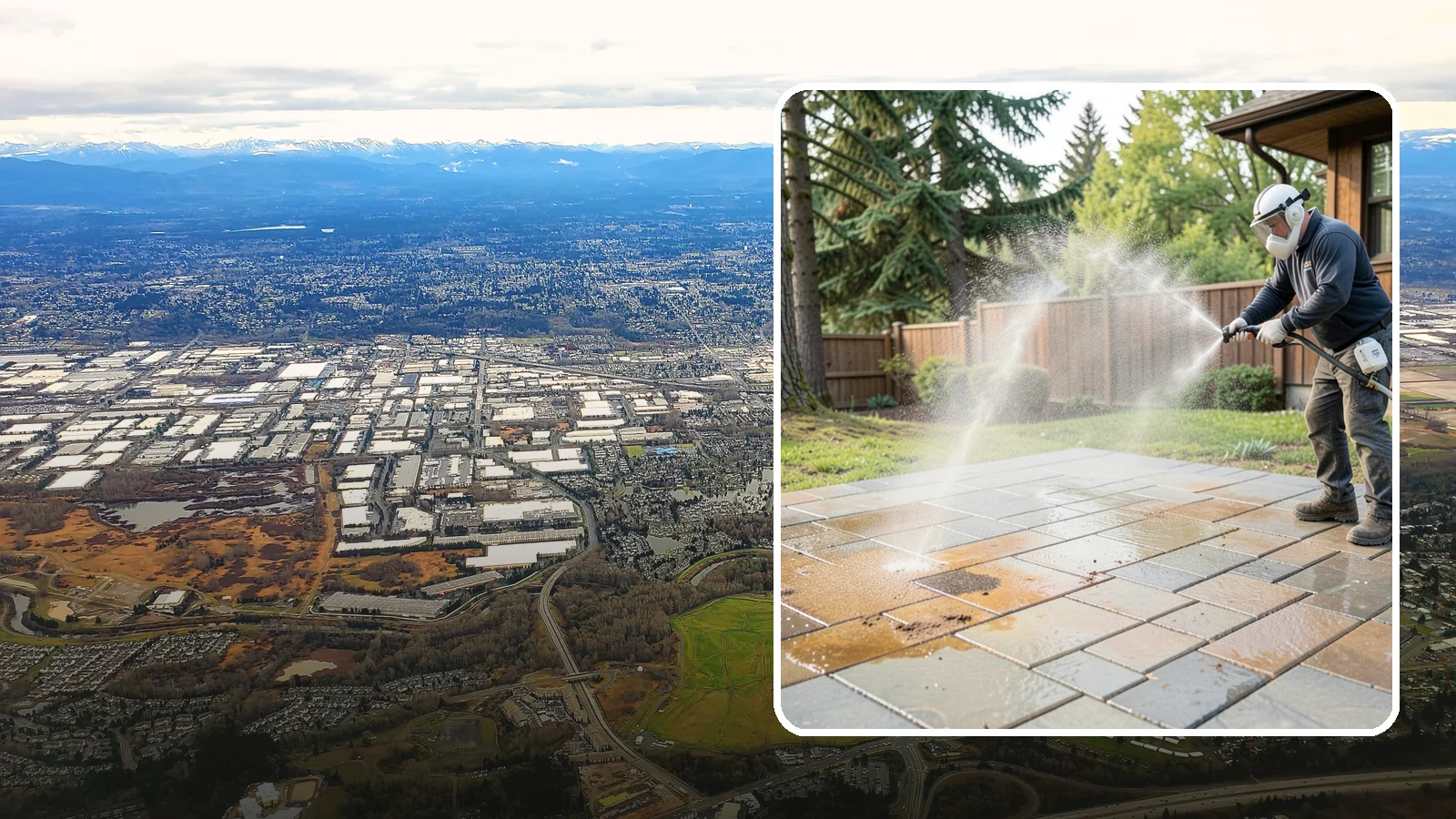 Patio Stain Removal in Kent, King County, WA - Target and lift stubborn patio stains from grease, rust, tannin, and organic buildup.
