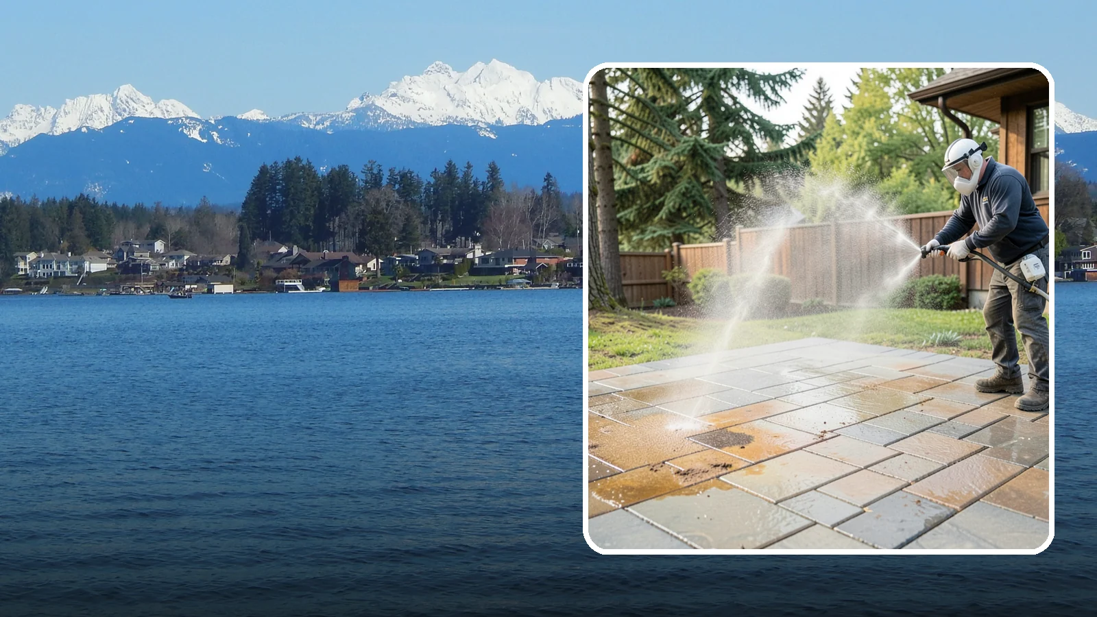 Patio Stain Removal in Lake Stevens, Snohomish County, WA - Target and lift stubborn patio stains from grease, rust, tannin, and organic buildup.