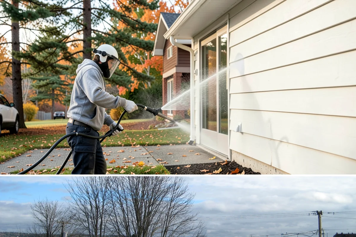Patio Stain Removal in Langley, Island County, WA - Patio stain removal works best in dry weather so treatments dwell without rain dilution.