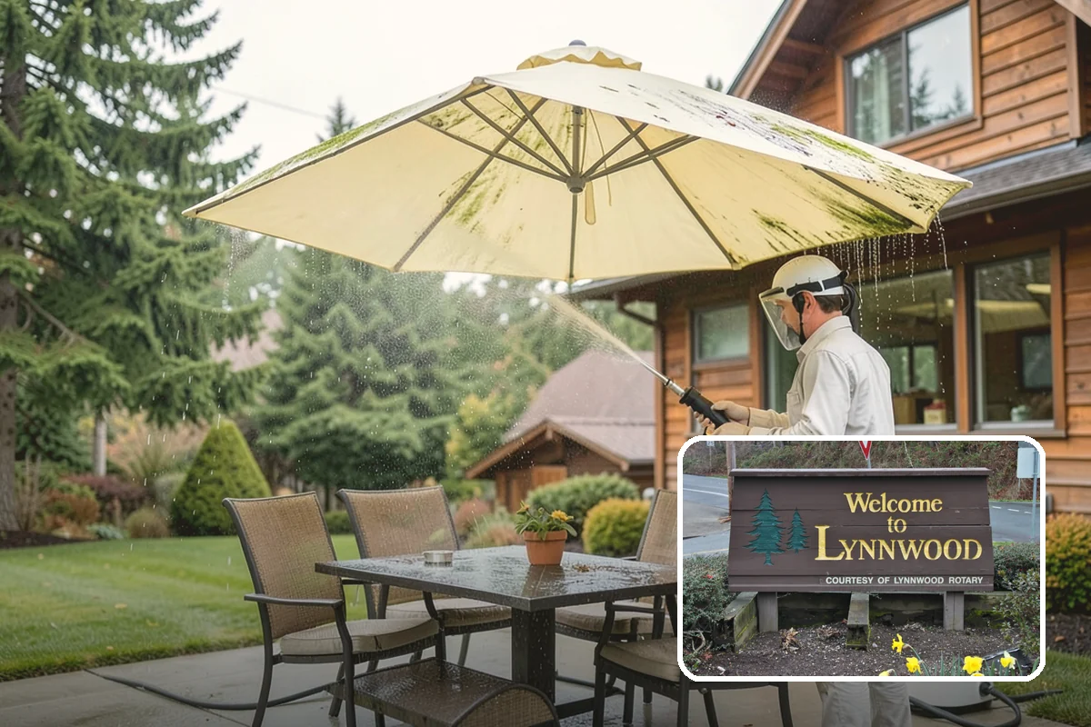 Patio Stain Removal in Lynnwood, Snohomish County, WA - Removes grease, rust, tannin, and organic stains