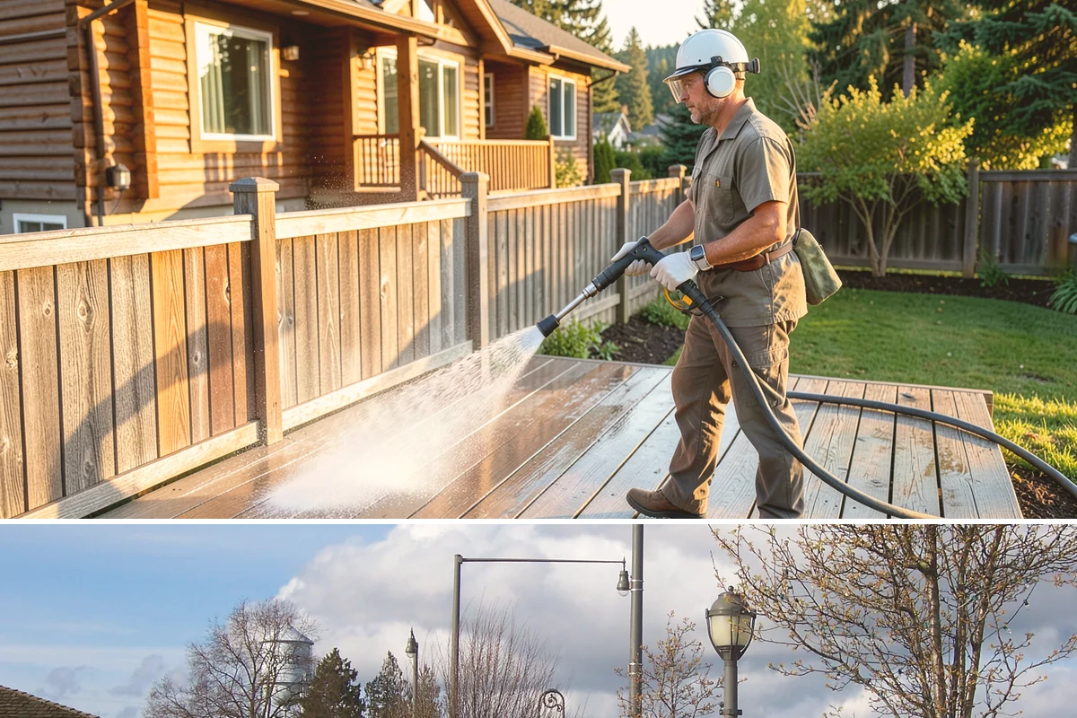 Patio Stain Removal in Marysville, Snohomish County, WA - Patio stain removal works best in dry weather so treatments dwell without rain dilution.