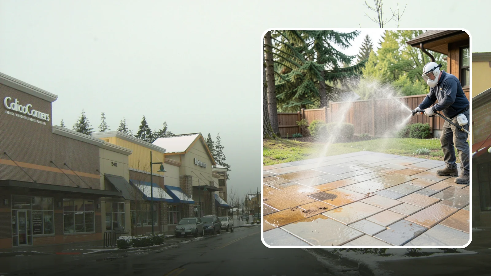 Patio Stain Removal in Mill Creek, Snohomish County, WA - Target and lift stubborn patio stains from grease, rust, tannin, and organic buildup.