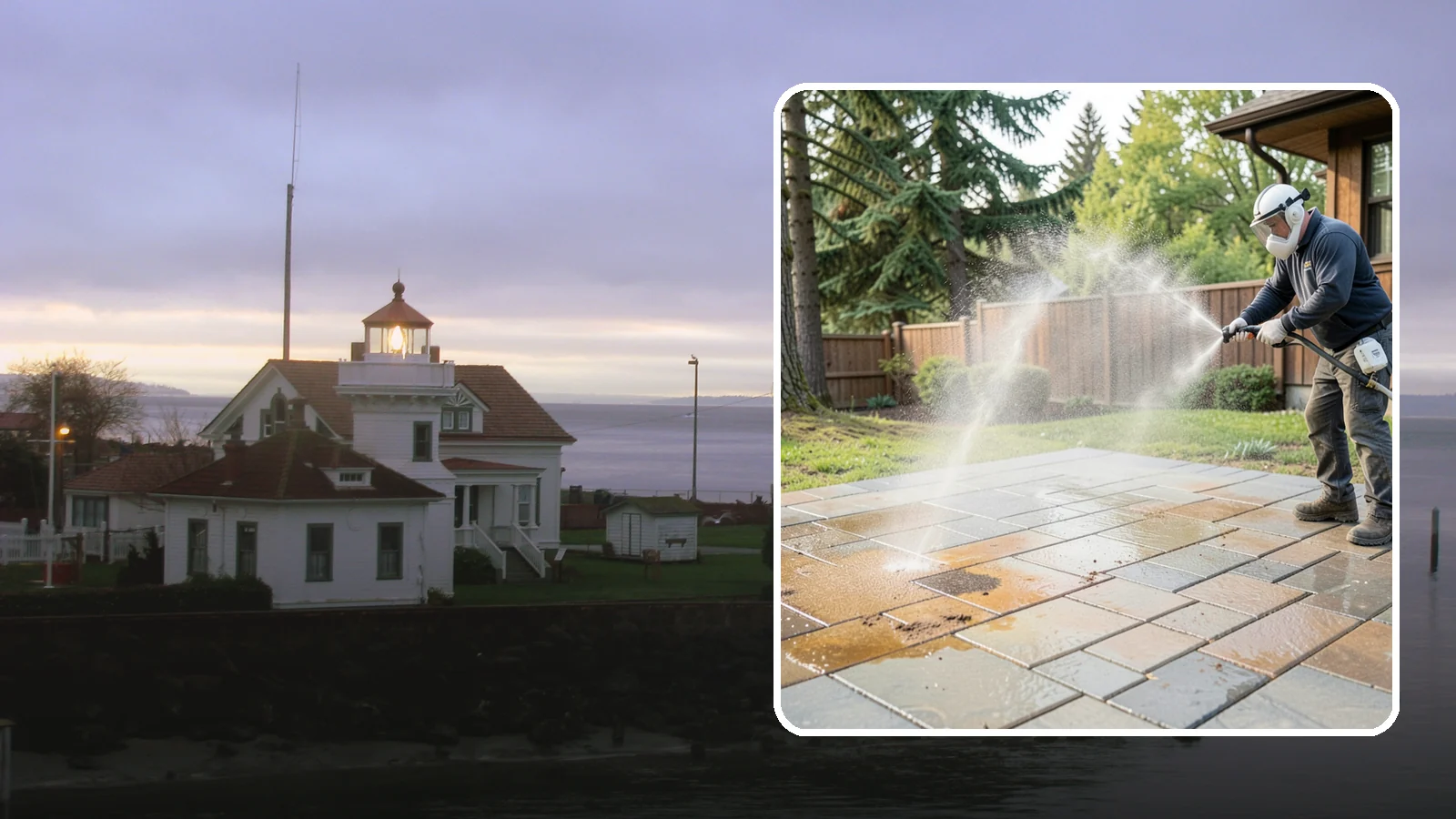 Patio Stain Removal in Mukilteo, Snohomish County, WA - Target and lift stubborn patio stains from grease, rust, tannin, and organic buildup.