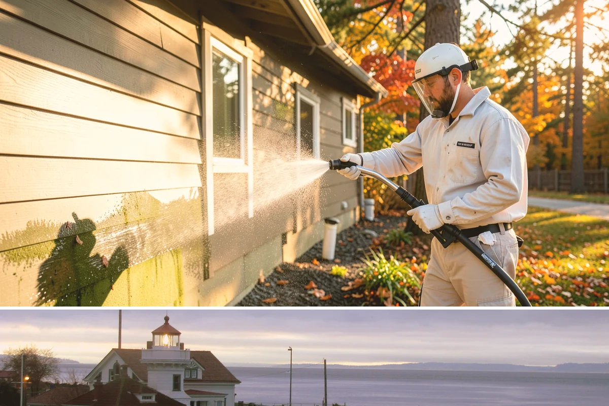 Patio Stain Removal in Mukilteo, Snohomish County, WA - Patio stain removal works best in dry weather so treatments dwell without rain dilution.