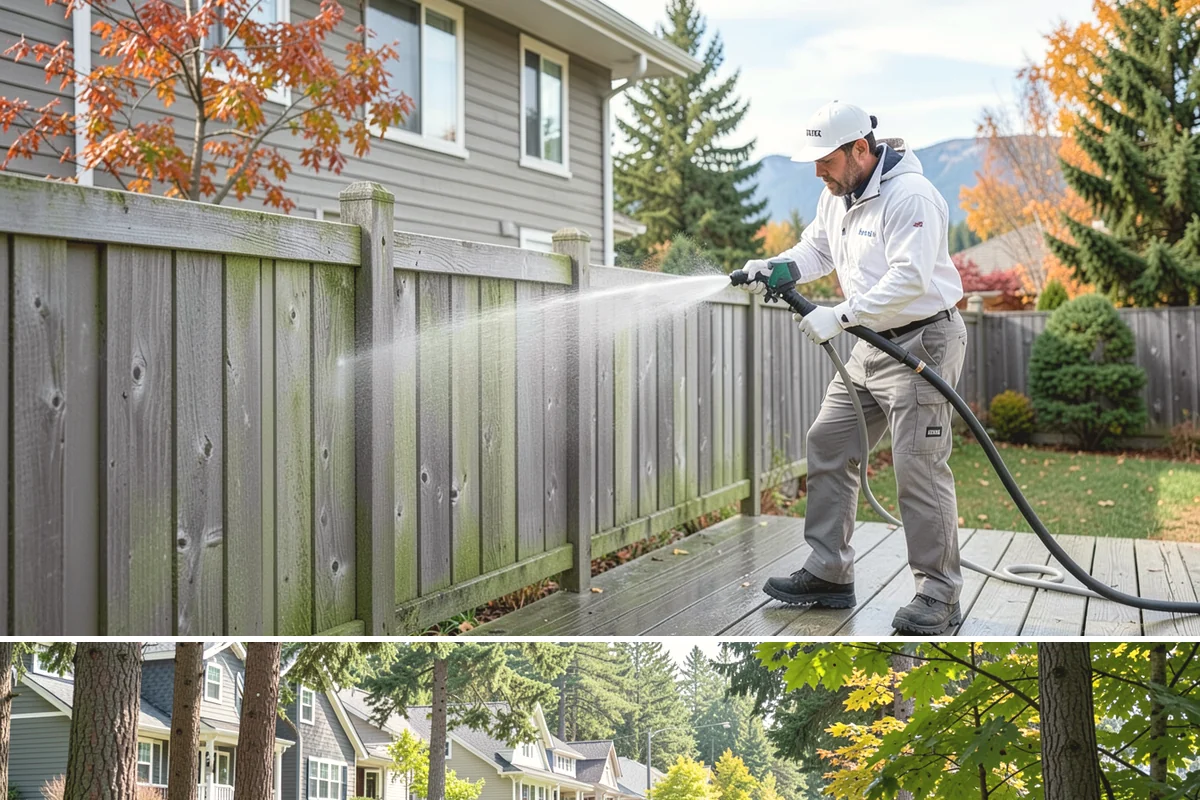 Patio Stain Removal in Normandy Park, King County, WA - Patio stain removal works best in dry weather so treatments dwell without rain dilution.