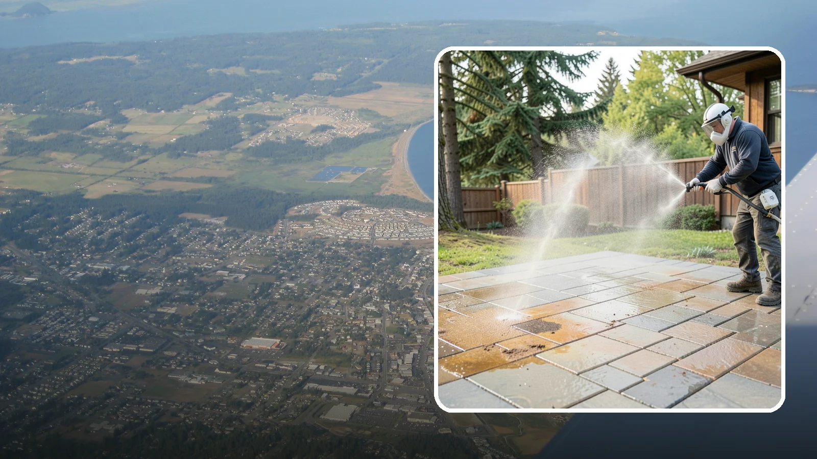 Patio Stain Removal in Oak Harbor, Island County, WA - Target and lift stubborn patio stains from grease, rust, tannin, and organic buildup.