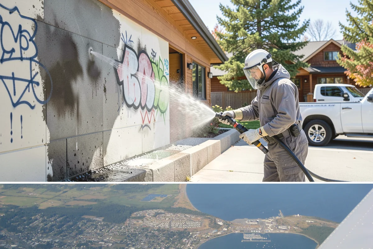 Patio Stain Removal in Oak Harbor, Island County, WA - Patio stain removal works best in dry weather so treatments dwell without rain dilution.