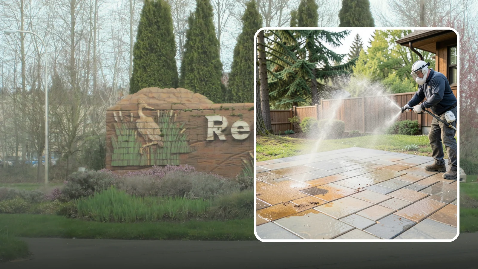 Patio Stain Removal in Renton, King County, WA - Target and lift stubborn patio stains from grease, rust, tannin, and organic buildup.