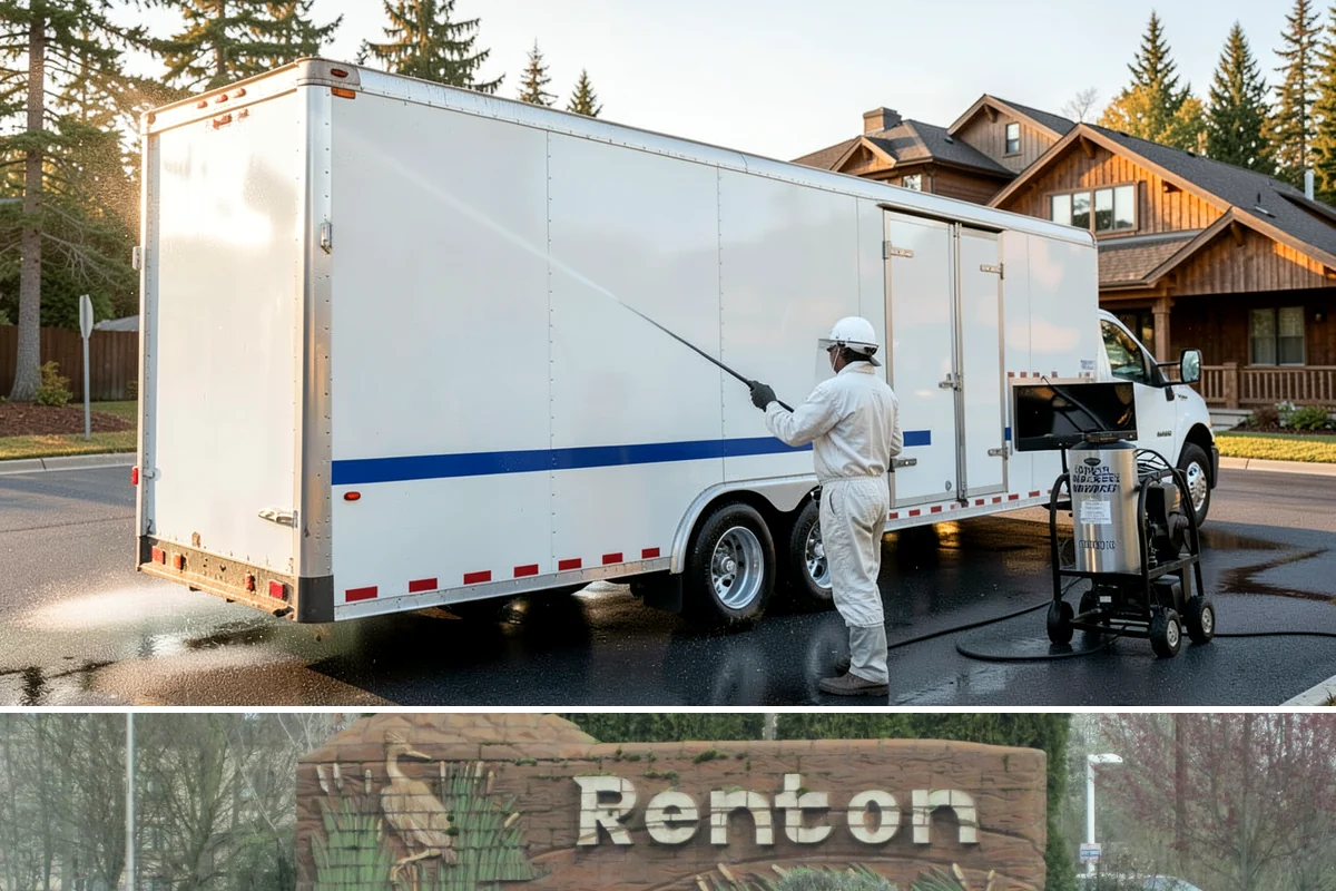 Patio Stain Removal in Renton, King County, WA - Patio stain removal works best in dry weather so treatments dwell without rain dilution.