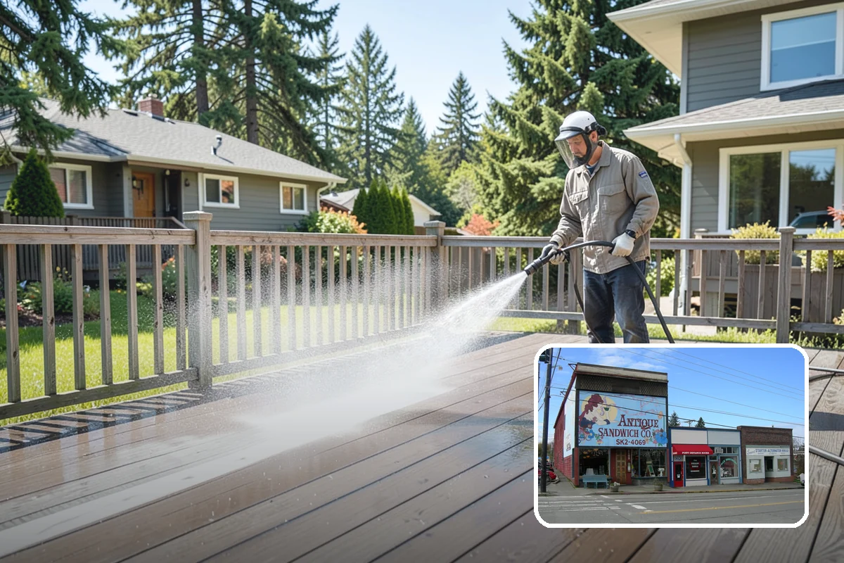 Patio Stain Removal in Ruston, Pierce County, WA - Removes grease, rust, tannin, and organic stains