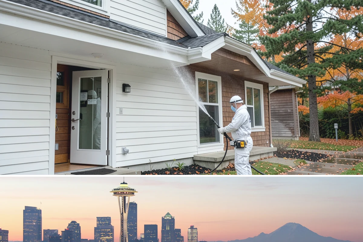 Patio Stain Removal in Seattle, King County, WA - Patio stain removal works best in dry weather so treatments dwell without rain dilution.