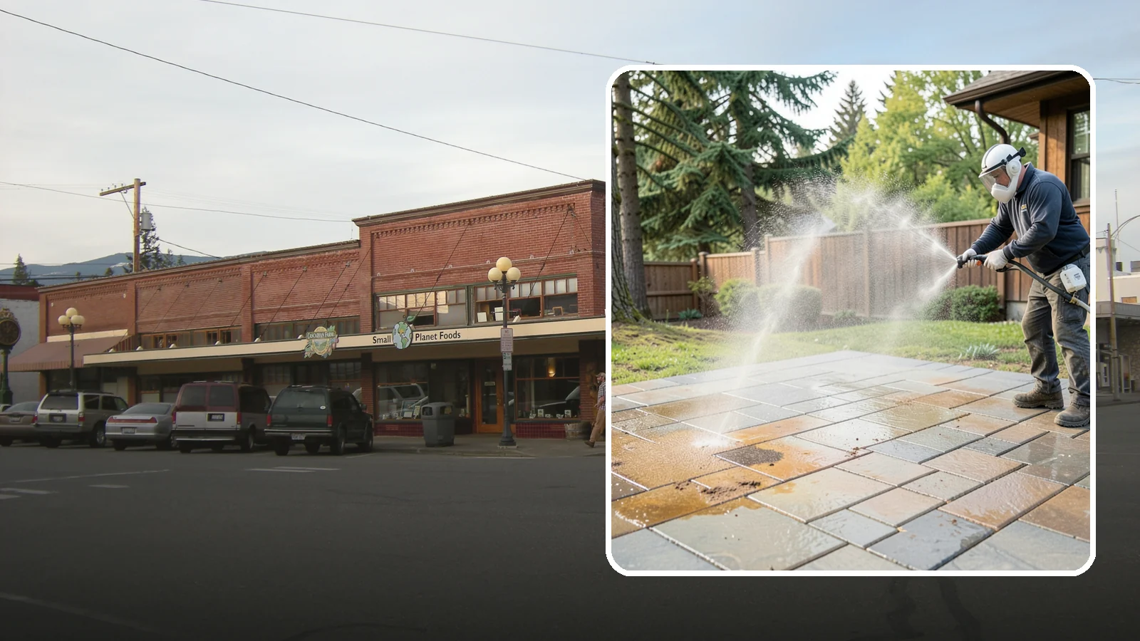 Patio Stain Removal in Sedro-Woolley, Skagit County, WA - Target and lift stubborn patio stains from grease, rust, tannin, and organic buildup.