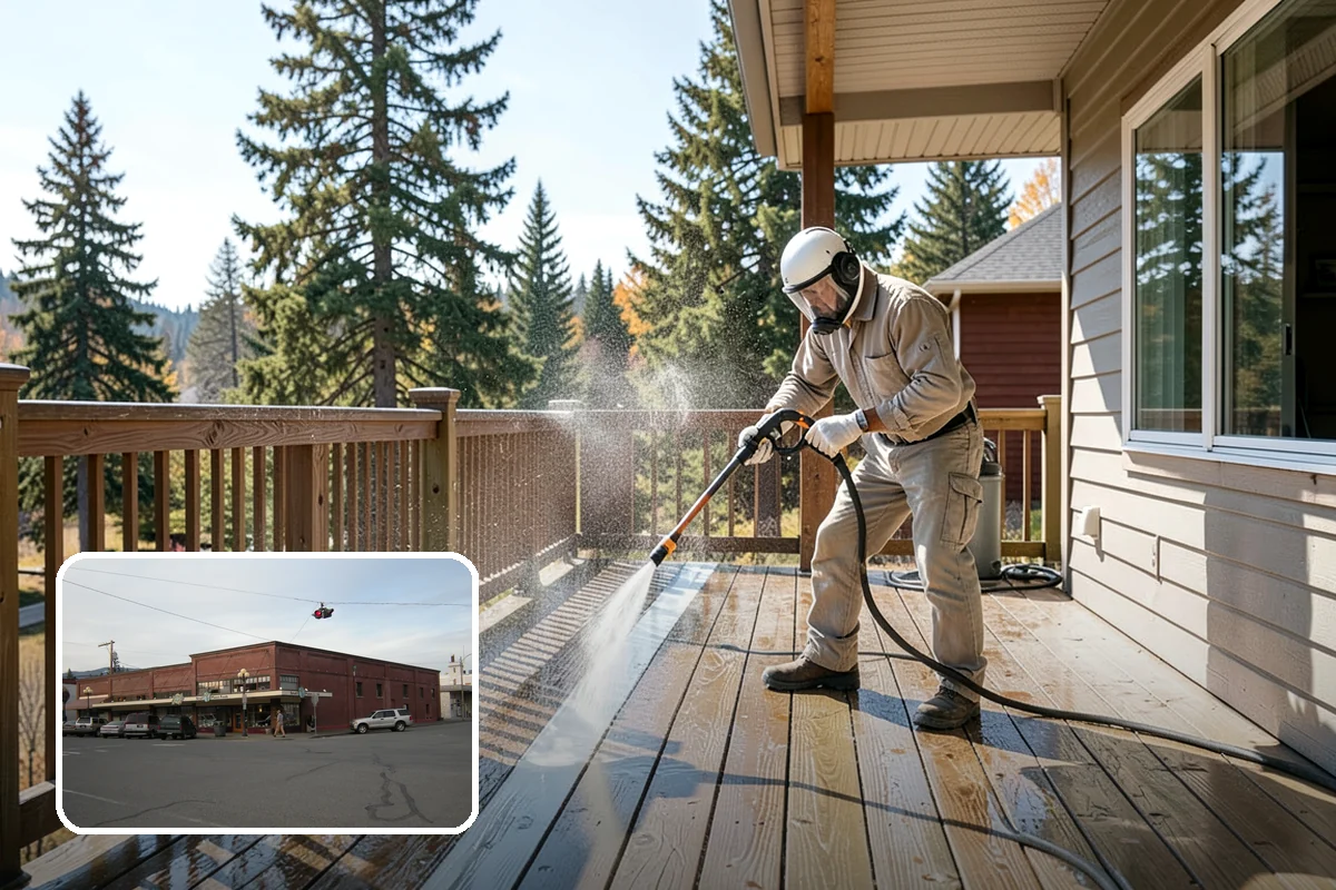 Patio Stain Removal in Sedro-Woolley, Skagit County, WA - Removes grease, rust, tannin, and organic stains