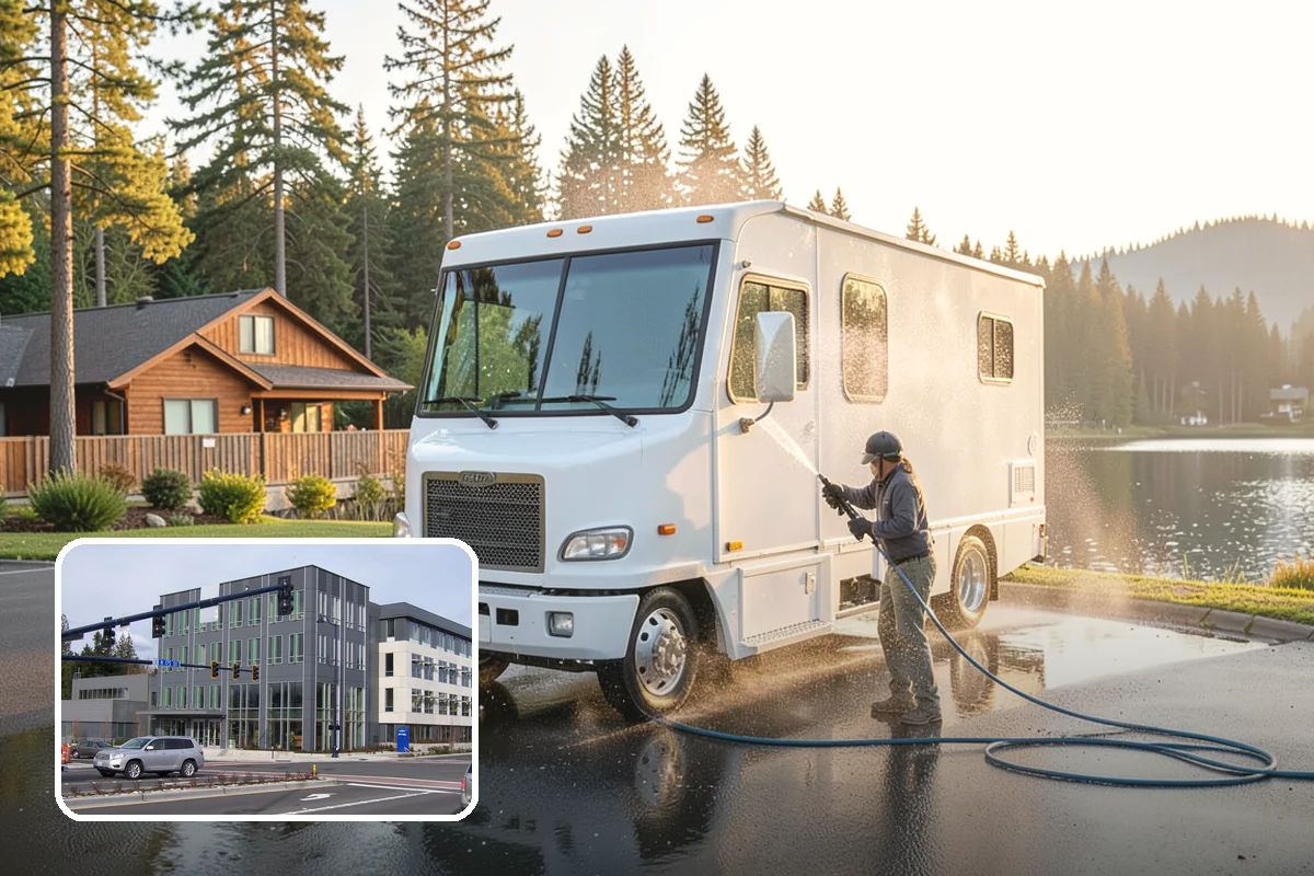 Patio Stain Removal in Shoreline, King County, WA - Removes grease, rust, tannin, and organic stains