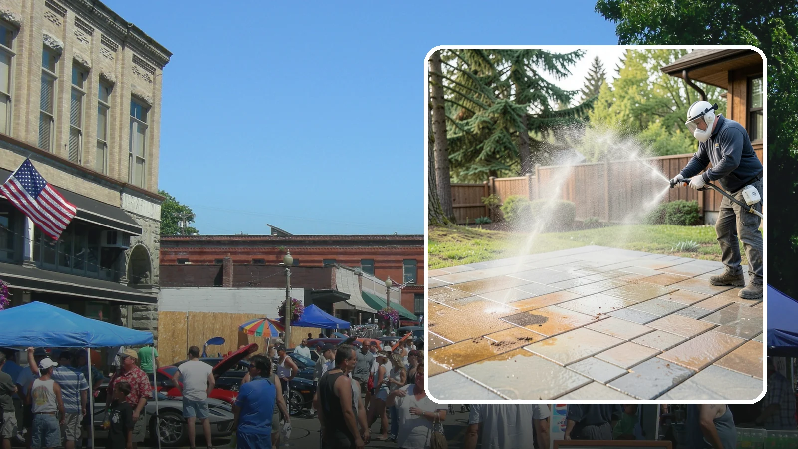 Patio Stain Removal in Snohomish, Snohomish County, WA - Target and lift stubborn patio stains from grease, rust, tannin, and organic buildup.