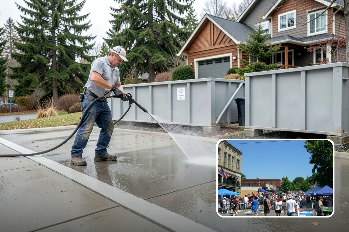 Patio Stain Removal in Snohomish, Snohomish County, WA - Removes grease, rust, tannin, and organic stains