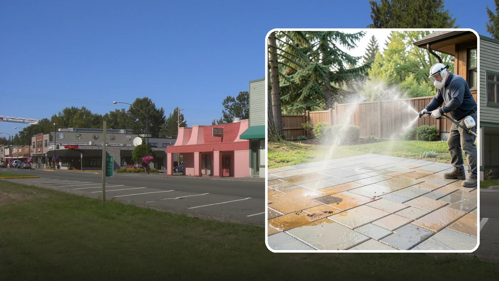 Patio Stain Removal in Snoqualmie, King County, WA - Target and lift stubborn patio stains from grease, rust, tannin, and organic buildup.