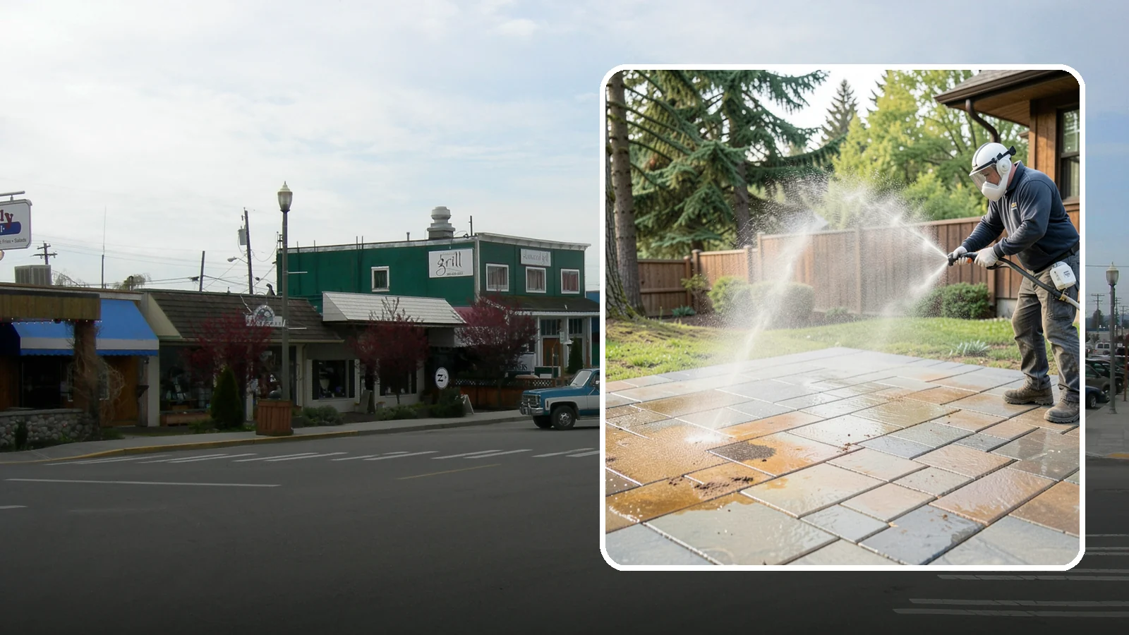 Patio Stain Removal in Stanwood, Snohomish County, WA - Target and lift stubborn patio stains from grease, rust, tannin, and organic buildup.